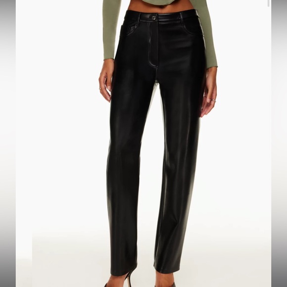 Aritzia Leather Pants - Picture 1 of 4